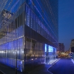 James Carpenter: Seven World Trade Center, Exterior – Podium Light Wall, 2002-07 (Night)